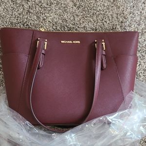 Michael Kors merlot tote